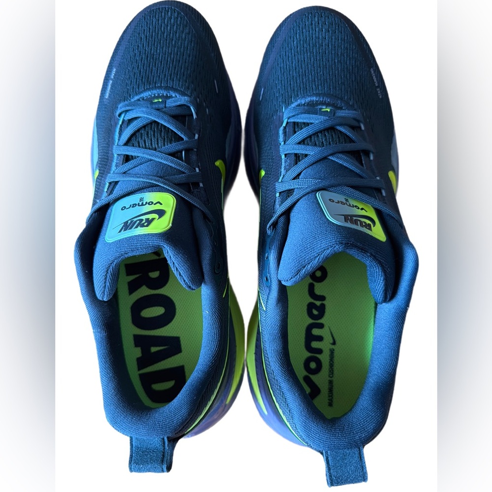 Nike VOMERO 18 Seaweed/Volt-Cannon Men’s size 10.5 *NEW* - Picture 7 of 13